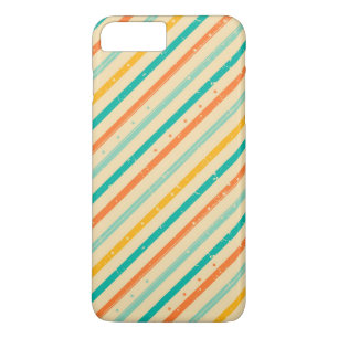 Retro grunge striped pattern Case-Mate iPhone case