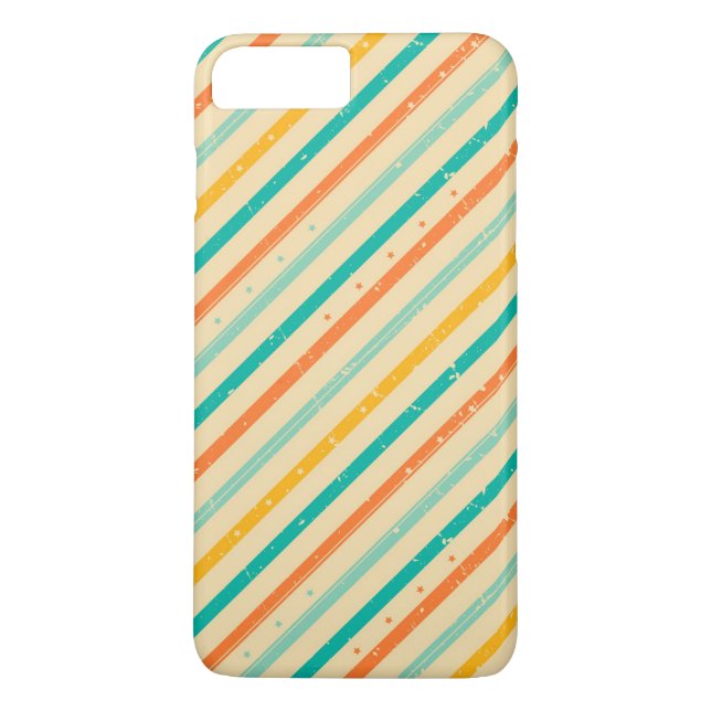Retro grunge striped pattern Case-Mate iPhone case (Back)