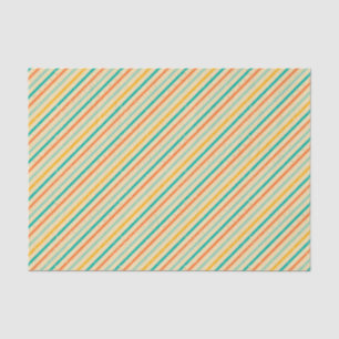 Retro grunge striped pattern tissue paper
