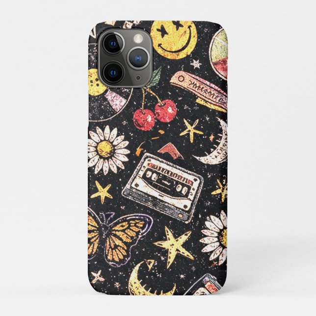Retro Grunge Sunshine Bliss Case-Mate iPhone Case (Back)