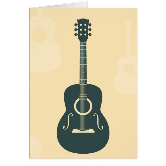 Retro guitar acoustic music (Front)