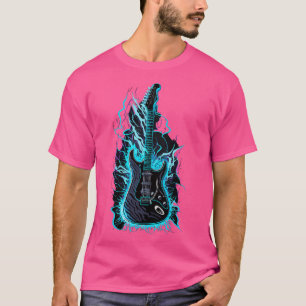 Retro Guitar Gift Guitarist Rock Concert Festival  T-Shirt