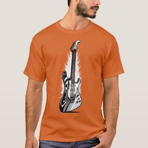 Retro Guitar Gift Guitarist Rock Concert Festival T-Shirt
