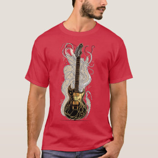 Retro Guitar Gift Guitarist Rock Concert Festival T-Shirt
