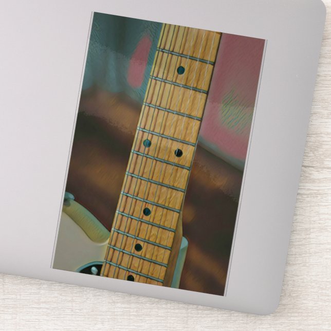 retro guitar lover gift (Detail)