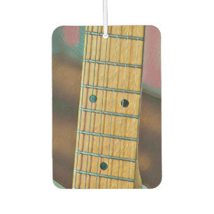 retro guitar lover gift car air freshener