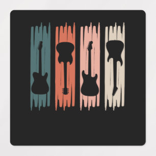 Retro Guitar Music Player Musician Guitarist Graph