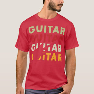 Retro Guitar Musician Bass Guitarist Guitar Player T-Shirt