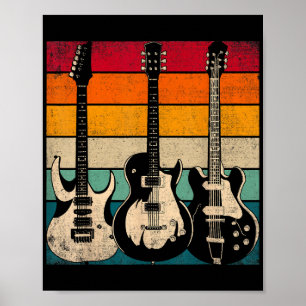 Retro Guitar  Poster