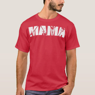 Retro Guitarist Mother Mama Guitar Mother's Day Mu T-Shirt