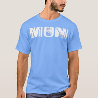 Retro Guitarist Mother Mum Guitar Mother's Day Mus T-Shirt