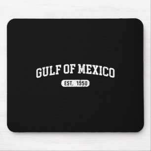 Retro Gulf Of Mexico Est 1550 Mexican Flag For Men Mouse Pad