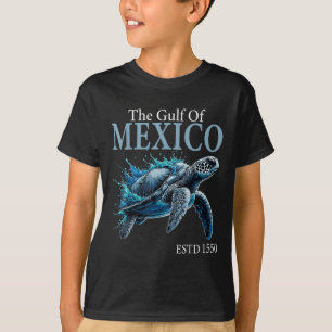 Retro Gulf Of Mexico Turtle  T-Shirt