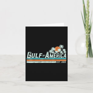Retro Gulf Of Us America 2025 American Flag Gulf M Card