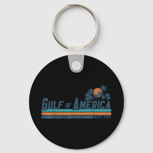 Retro Gulf Of Us America 2025 American Flag Gulf M Key Ring