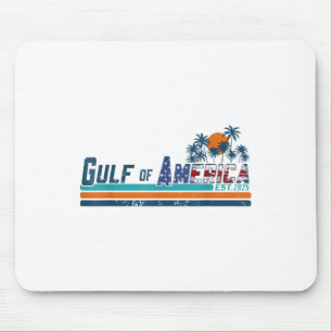 Retro Gulf Of Us America 2025 American Flag Gulf M Mouse Pad