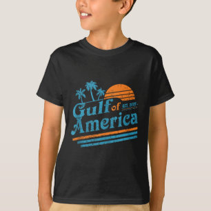 Retro Gulf Of Us America 2025 American Flag Gulf M T-Shirt