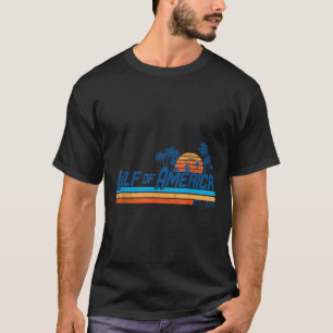 Retro Gulf Of Us America 2025 American Flag Gulf M T-Shirt