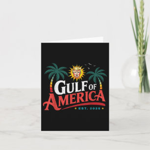 Retro Gulf Of Us America Est 2025 Us Beach And Mex Card
