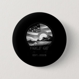Retro Gulf Of Usa America 2025 American Flag Gulf 6 Cm Round Badge