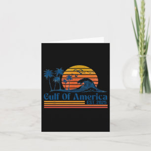 Retro Gulf Of Usa America 2025 Funny Trump Card