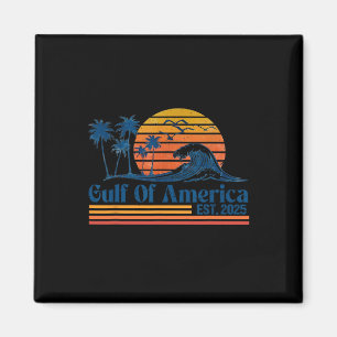 Retro Gulf Of Usa America 2025 Funny Trump Magnet
