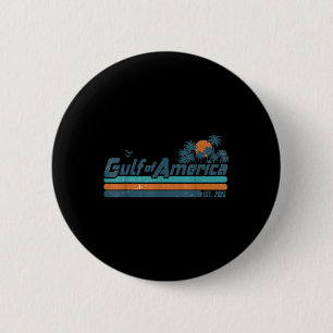 Retro Gulf Of Usa America Est 2025 American Flag G 6 Cm Round Badge