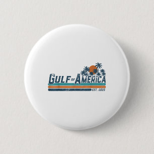 Retro Gulf Of Usa America Est 2025 American Flag G 6 Cm Round Badge