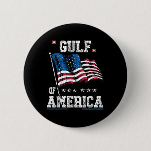 Retro Gulf Of Usa America Est 2025 American Flag G 6 Cm Round Badge