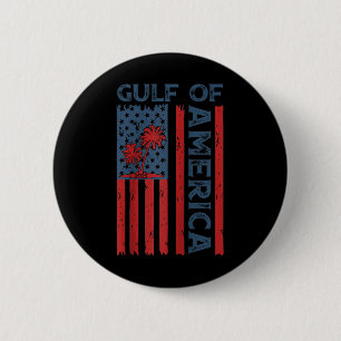 Retro Gulf Of Usa America Est 2025 American Flag G 6 Cm Round Badge
