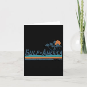 Retro Gulf Of Usa America Est 2025 American Flag G Card