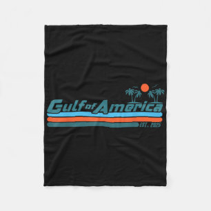 Retro Gulf Of Usa America Est 2025 American Flag G Fleece Blanket