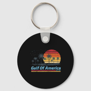 Retro Gulf Of Usa America Est 2025 American Flag G Key Ring