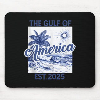Retro Gulf Of Usa America Est 2025 American Flag G Mouse Pad