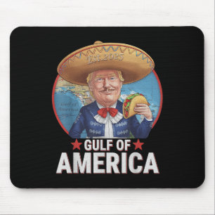Retro Gulf Of Usa America Est 2025 American Flag G Mouse Pad