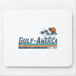Retro Gulf Of Usa America Est 2025 American Flag G Mouse Pad