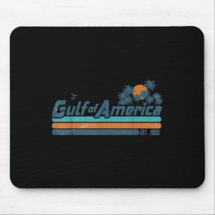 Retro Gulf Of Usa America Est 2025 American Flag G Mouse Pad