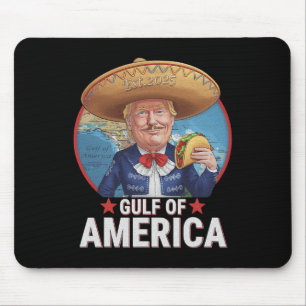 Retro Gulf Of Usa America Est 2025 American Flag G Mouse Pad