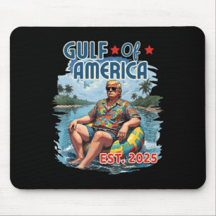 Retro Gulf Of Usa America Est 2025 American Flag G Mouse Pad