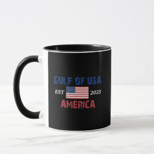 Retro Gulf Of USA America Est 2025 American Flag G Mug