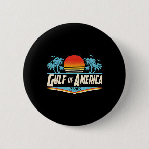 Retro Gulf Of Usa America Est 2025 American Gulf U 6 Cm Round Badge