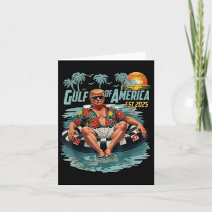 Retro Gulf Of Usa America Est 2025 American Gulf U Card