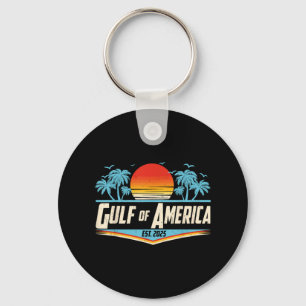 Retro Gulf Of Usa America Est 2025 American Gulf U Key Ring