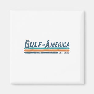 Retro Gulf Of Usa America Est 2025 Gulf Mexico ( 2 Magnet