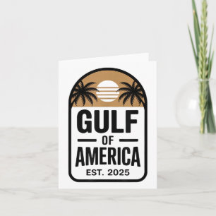 Retro Gulf Of Usa America Est 2025 Gulf Mexico Card