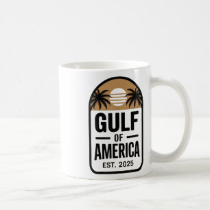 Retro Gulf Of Usa America Est 2025 Gulf Mexico  Coffee Mug