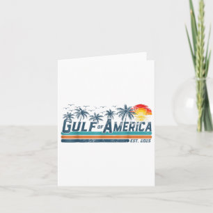 Retro Gulf Of Usa America Est 2025 Gulf Mexico For Card