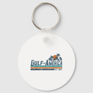 Retro Gulf Of Usa America Est 2025 Gulf Of Mexico  Key Ring