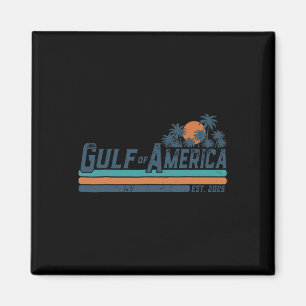 Retro Gulf Of Usa America Est 2025 Gulf Of Mexico Magnet