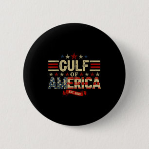 Retro Gulf Of Usa America Est 2025 Shirt Men Women 6 Cm Round Badge